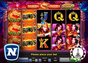10 euros offerts sur le jeu de casino en ligne Dragon Warrior