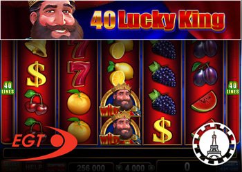 7 euros offerts sur le jeu de casino en ligne 40 lucky king egt
