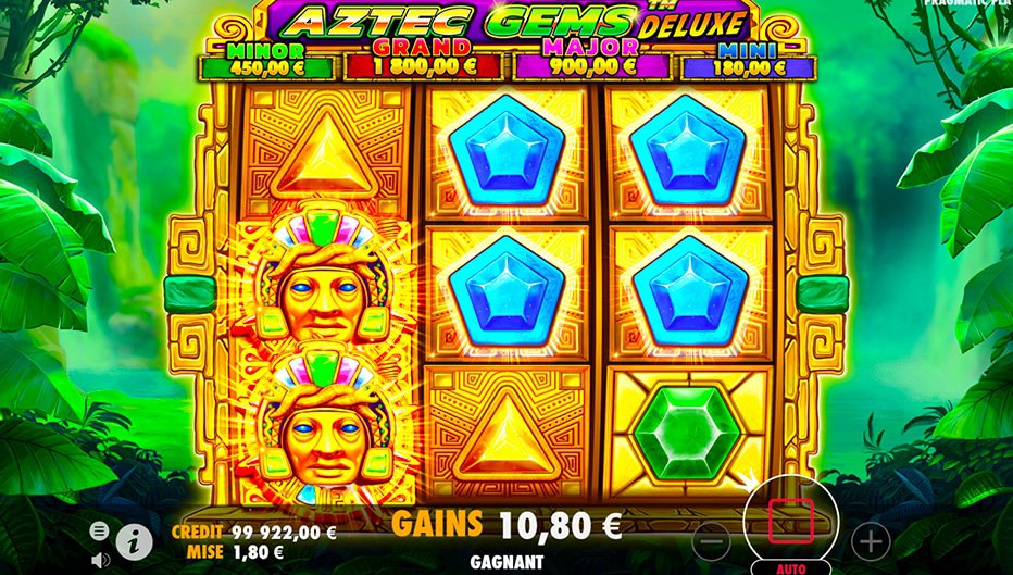 Lignes de paiement Aztec Gems Deluxe