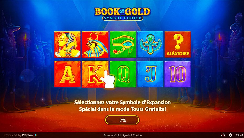 machine à sous Book of Gold: Symbol of Choice