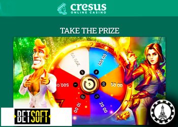Cagnotte de 100 000€ sur Cresus Casino avec Take The Prize