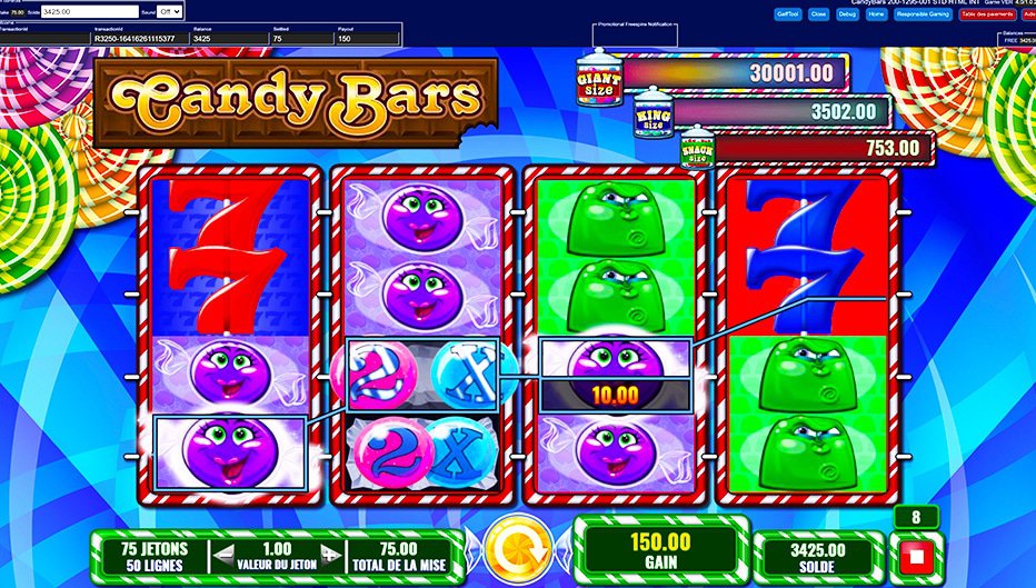Lignes de paiement Candy Bars