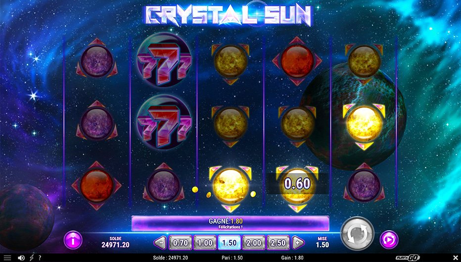 Lignes de paiement Crystal Sun