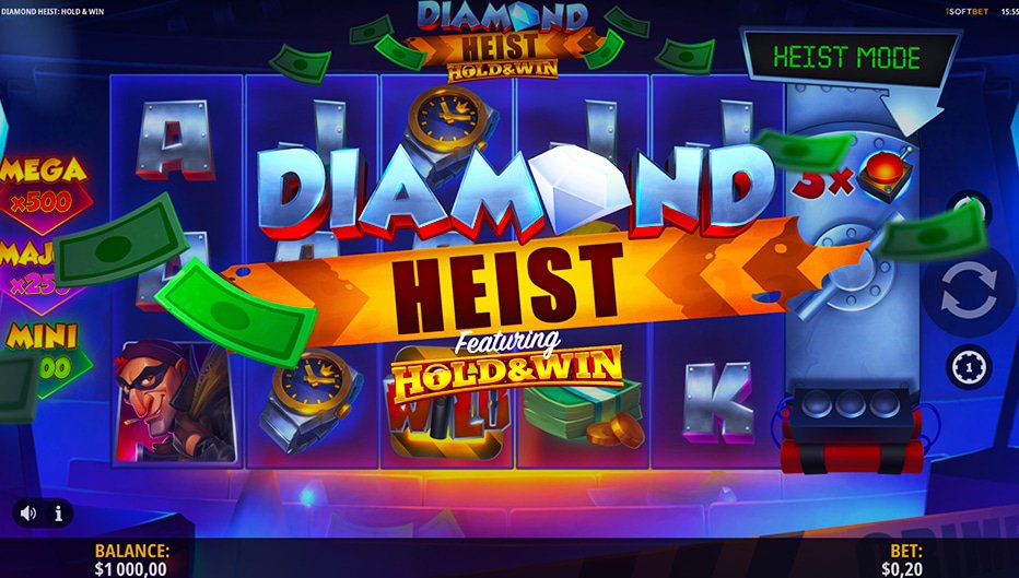 machine à sous Diamond Heist: Hold Win