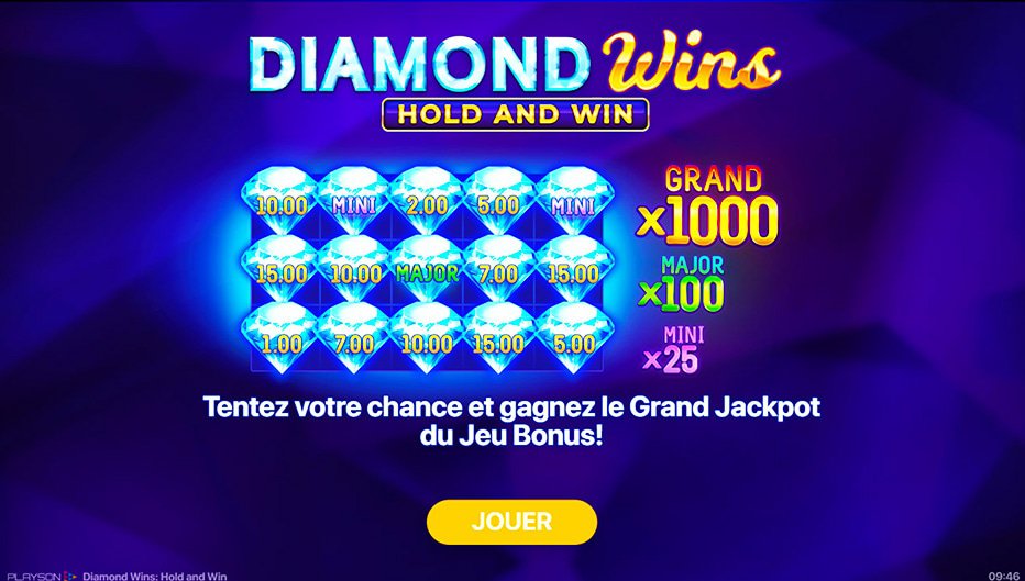 machine à sous Diamond Wins: Hold & Win