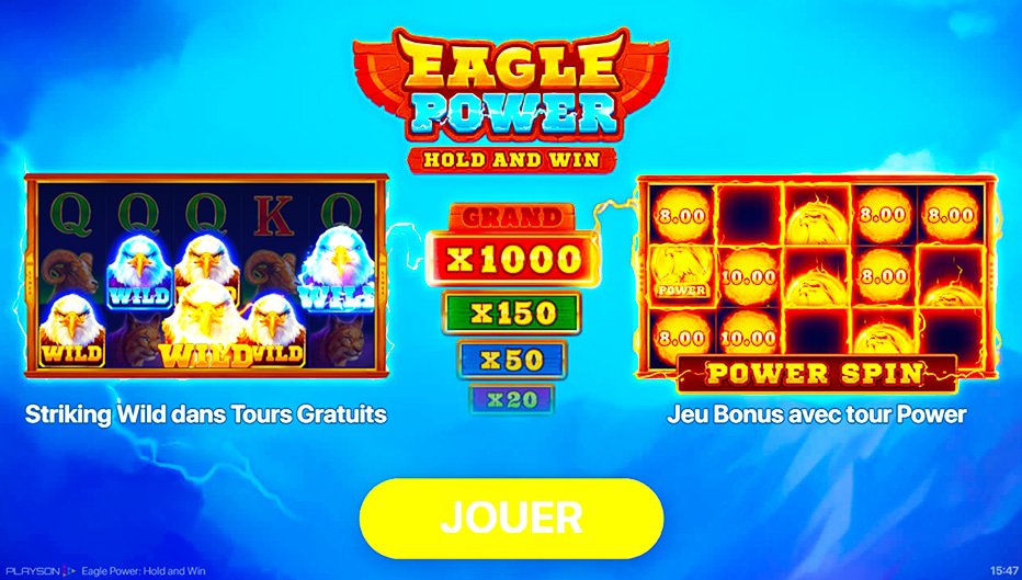 Machine à sous Eagle Power : Hold and Win