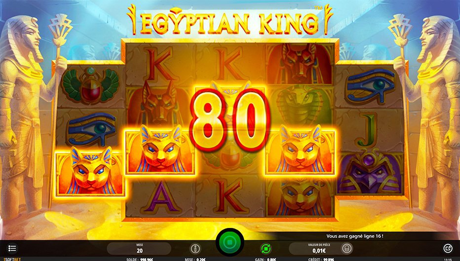 Lignes de paiement Egyptian King