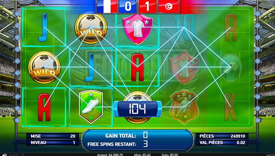 Machine À Sous Football Champions Cup Jeu Gratuit Signé NetEnt