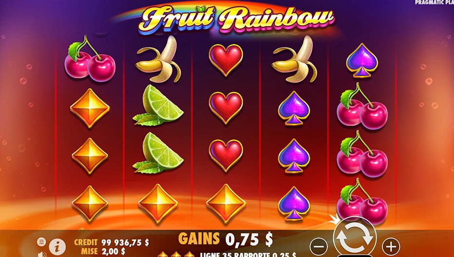 Lignes de paiement Fruit Rainbow