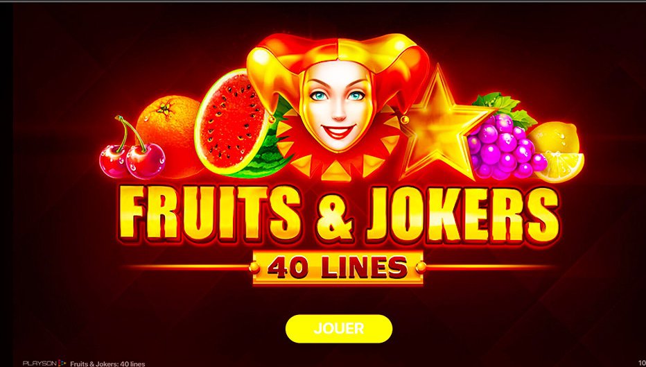 Machine à sous Fruits Jokers: 40 Lines