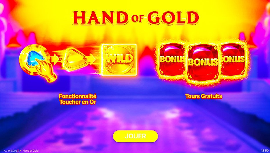 Machine à sous Hand of Gold