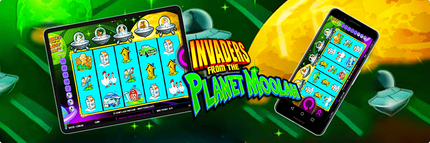 version mobile Invaders From the Planet Moolah