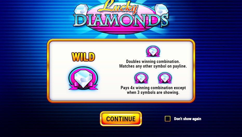 Lignes de paiement Lucky Diamonds