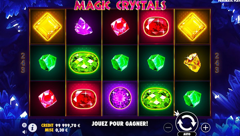 Rouleaux de la machine à sous Magic Crystals