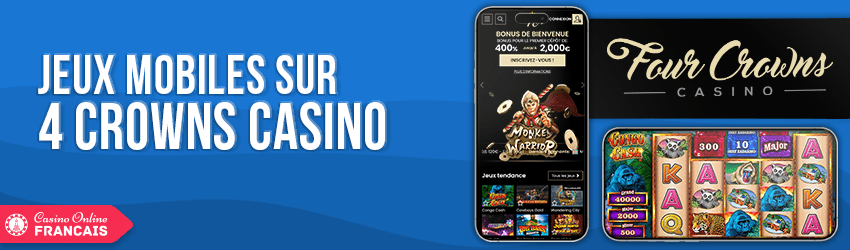 version mobile de 4 crowns casino