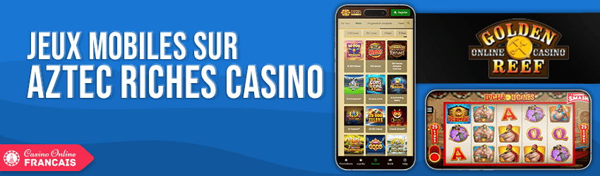 version mobile de aztec riches casino