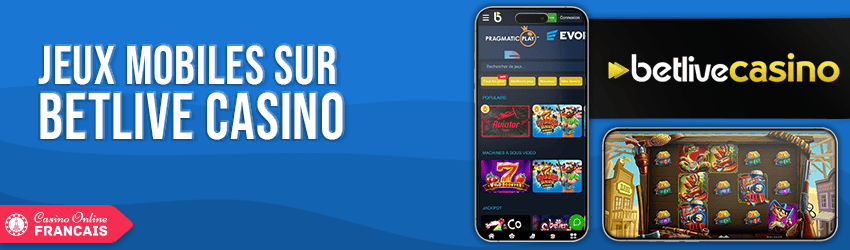 version mobile de betlive casino