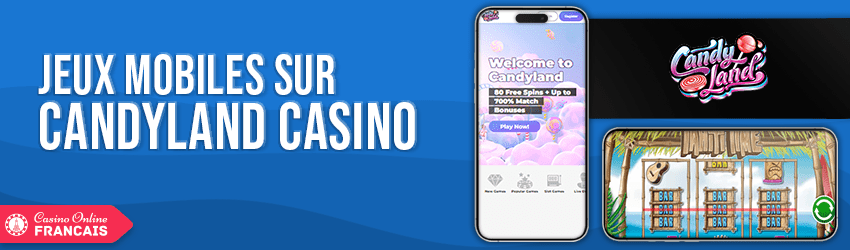 version mobile de Candyland casino