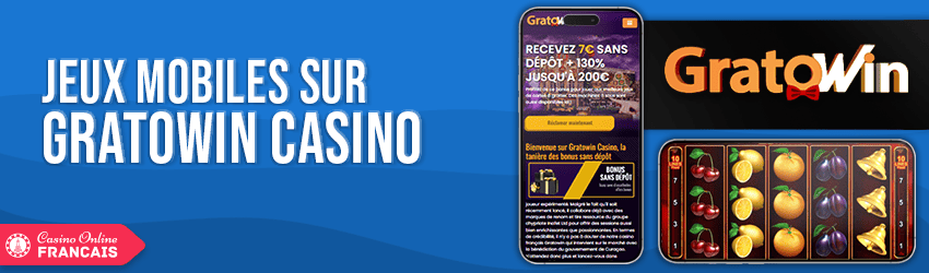 version mobile de gratowin casino