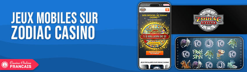 version mobile de zodiac casino