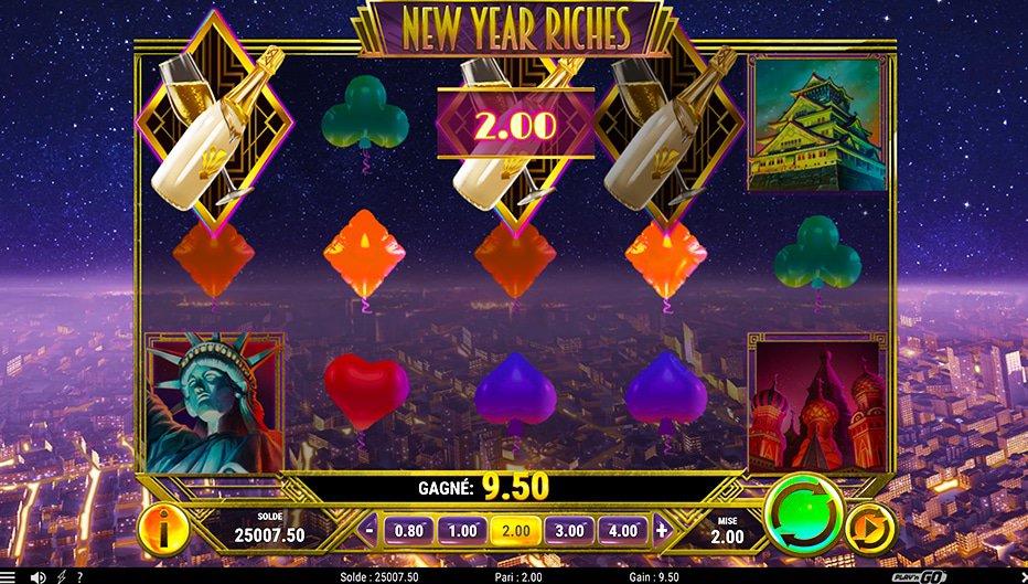 Lignes de paiement New Year Riches