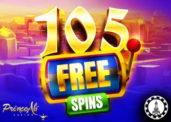 offre de 105 free spins lundi sur prince ali casino