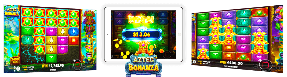 version mobile d'Aztec Bonanza