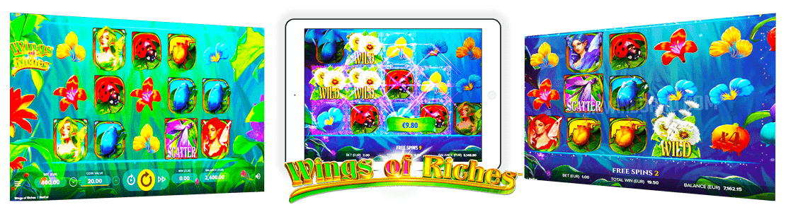 version mobile de wings of riches
