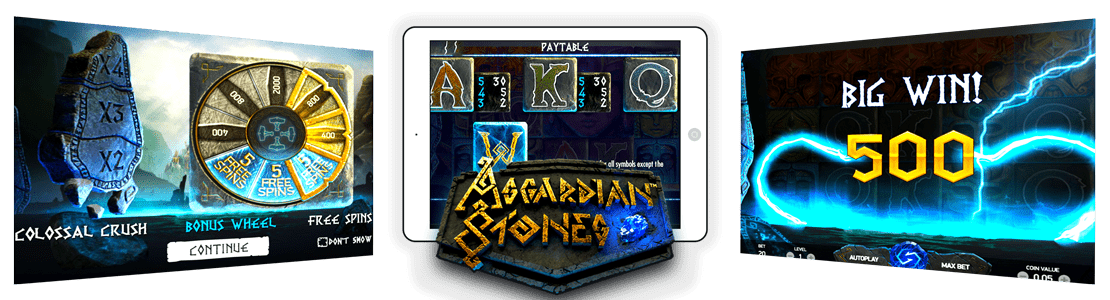 version mobile de asgardian stones