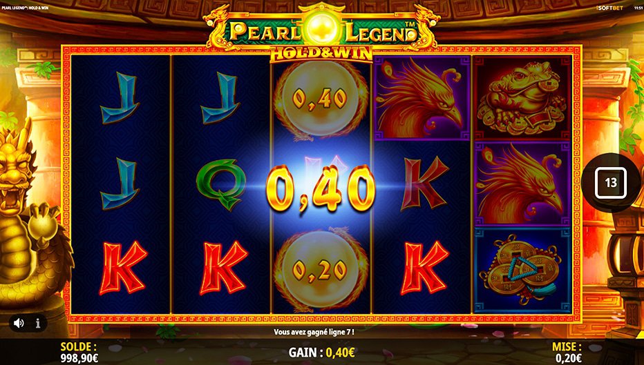 Lignes de paiement Pearl Legends