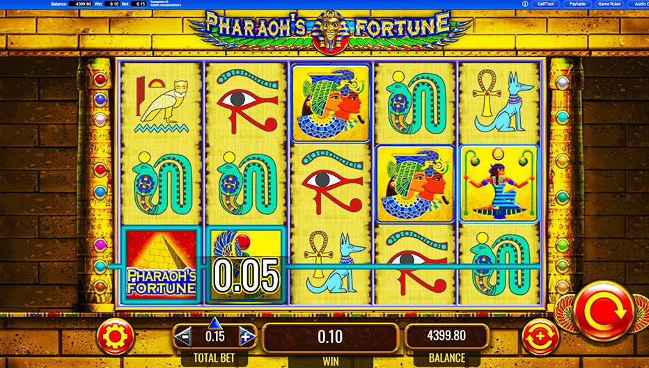 Lignes de paiement Pharaoh's Fortune