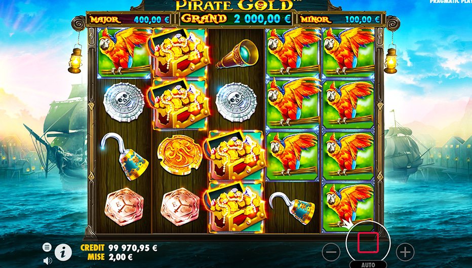 Lignes de paiement Pirate Gold