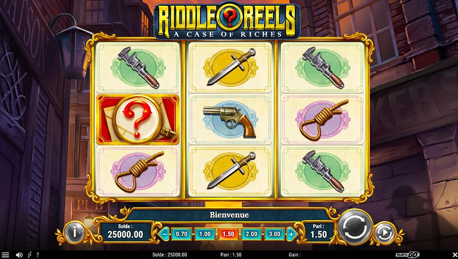 Rouleaux de la machine à sous Riddle Reels: A Case of Riches