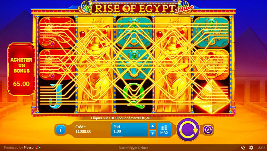 Lignes de paiement Rise of Egypt Deluxe