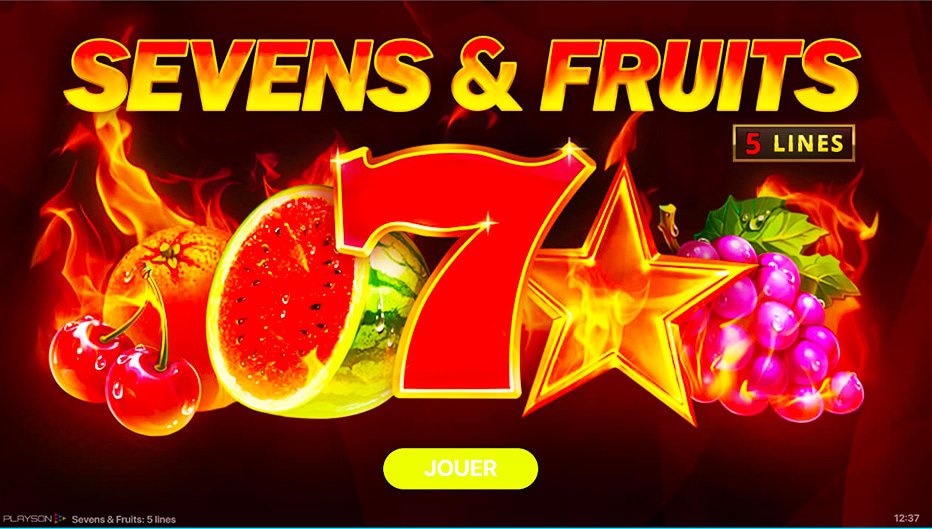 machine à sous Sevens & fruits