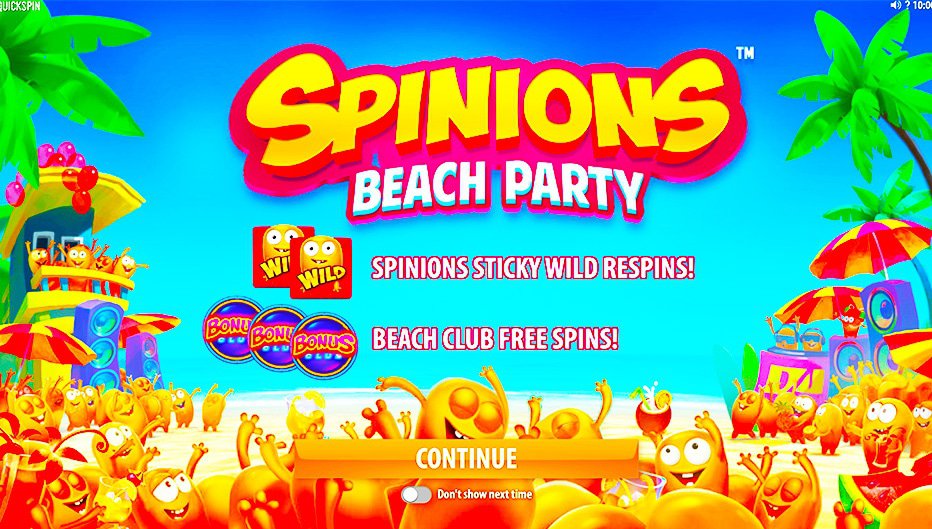 Machine à sous Spinions Beach Party