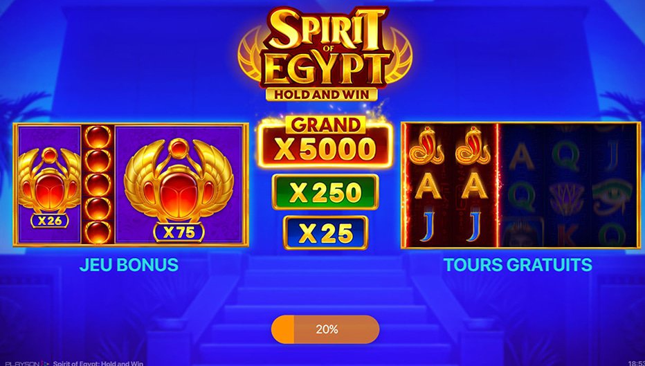 Machine à sous Spirit of Egypt: Hold and Win