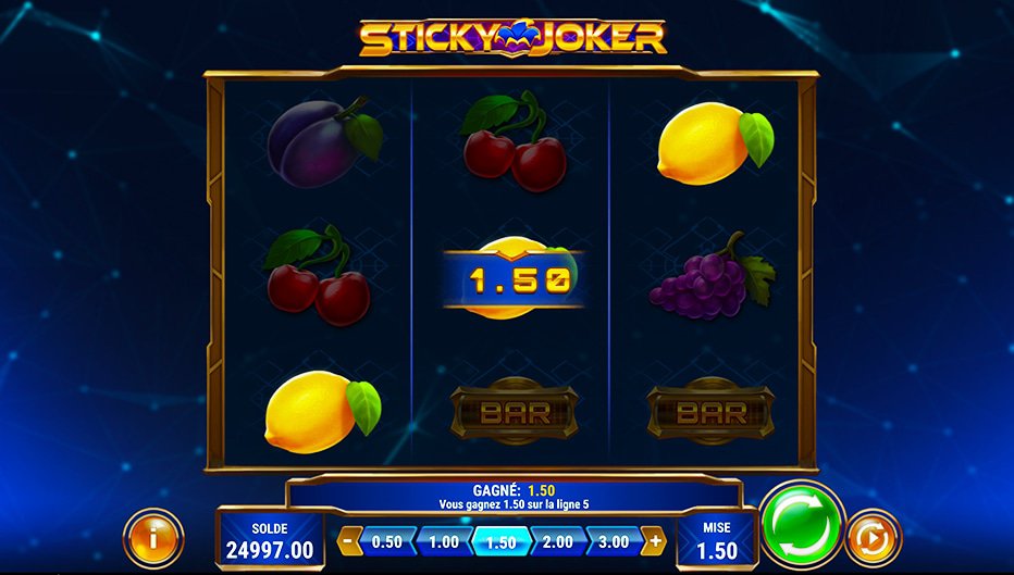 Lignes de paiement Sticky Joker