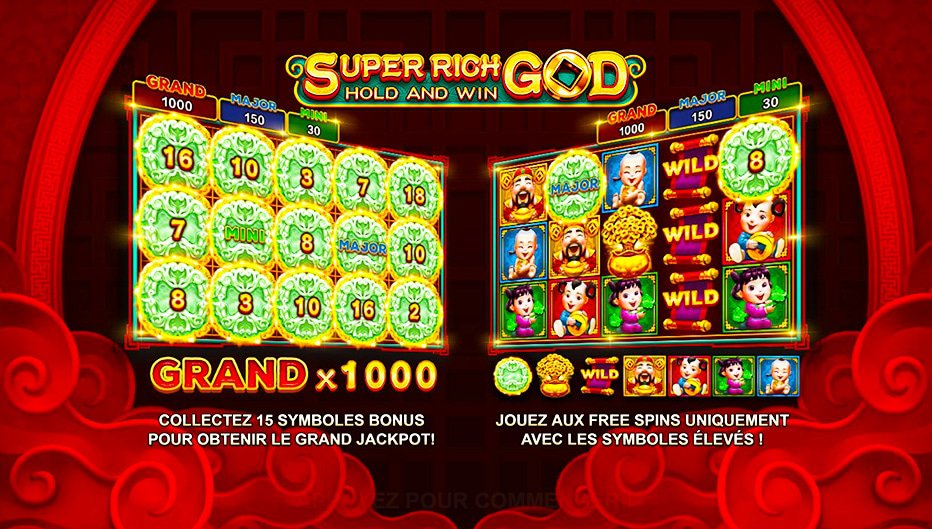 Machine à sous Super Rich God: Hold and Win