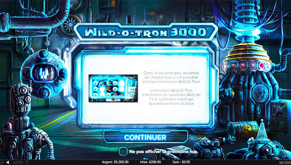machine à sous Wild-O-Tron 3000