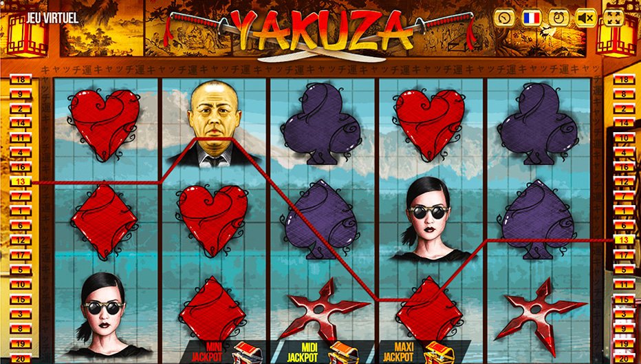 Lignes de paiement Yakuza